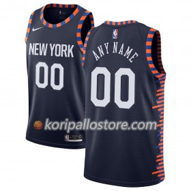 New York Knicks Custom 2018-19 Nike City Edition Navy Miesten Pelipaidat Swingman 